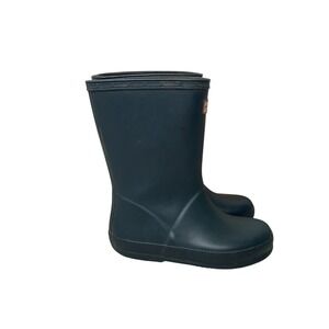 Kids Navy Blue Hunter Welly Boots Size 6